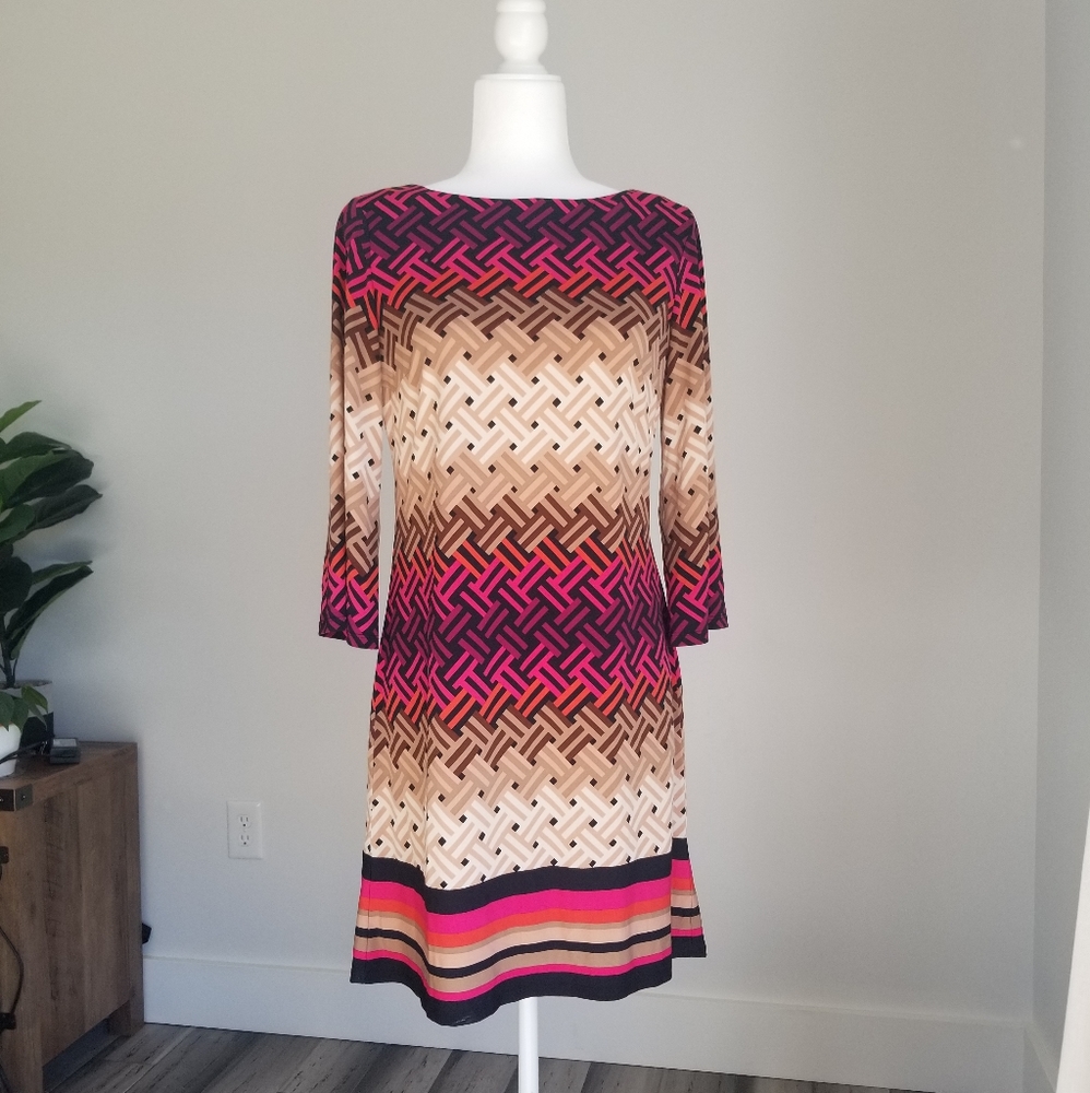 Eliza J. Sheath Geometric dress size 6